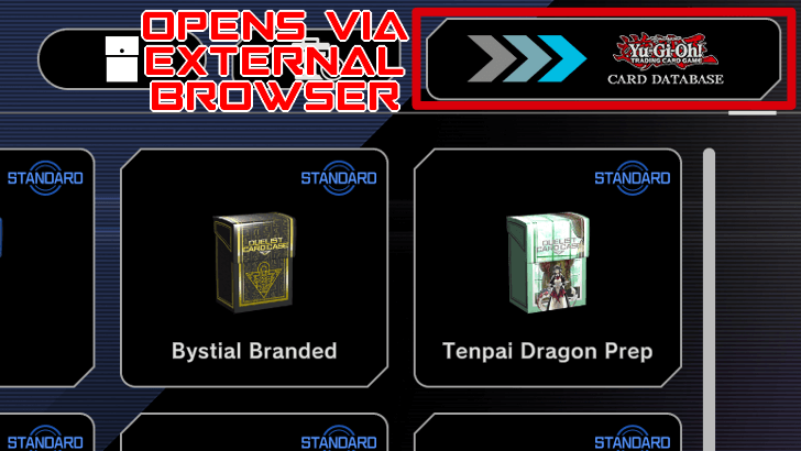 Master Duel 3rd Anniversary - Card Protector Poll - Link to Official Card Database from Deck Menu