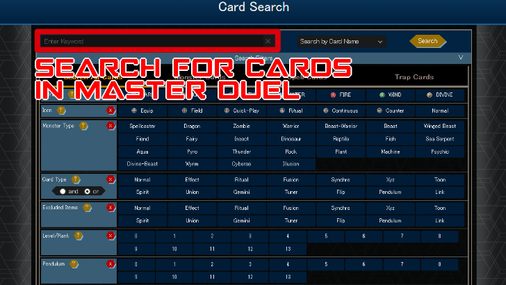 Master Duel 3rd Anniversary - Card Protector Poll - Search for Cards