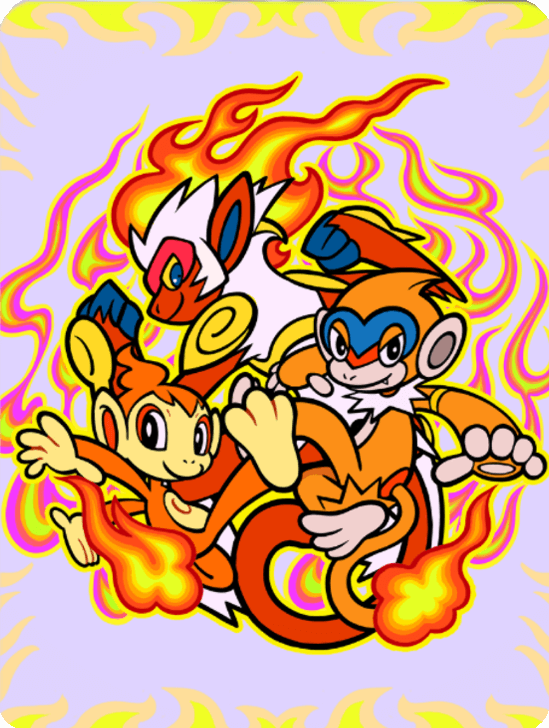 Pokemon TCG Pocket - Chimchar & Monferno & Infernape Cover
