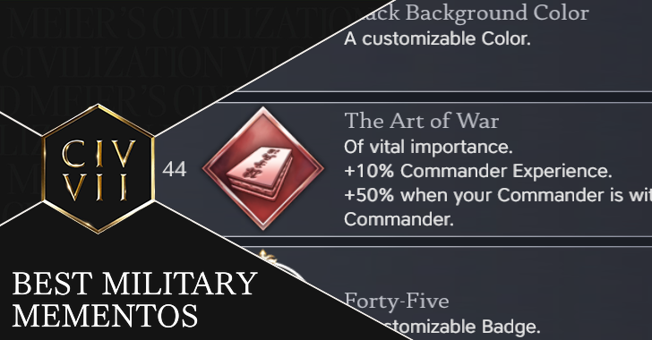 Civ VII - Best Military Mementos