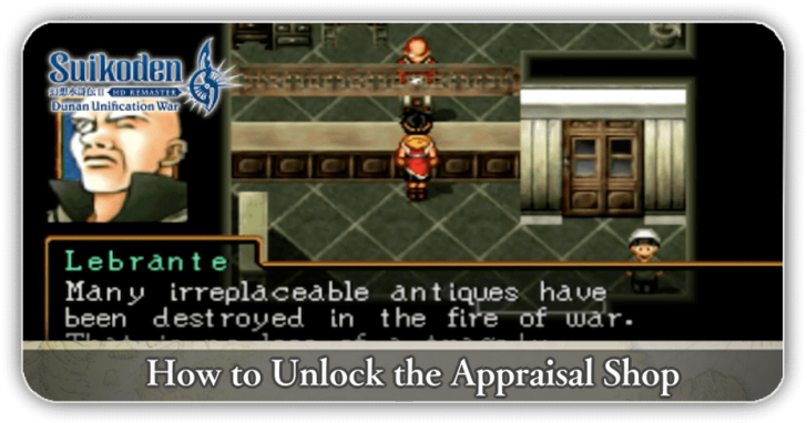 How to Unlock the Appraisal Shop Suikoden 2 HD Remaster