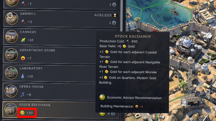 Civ 7 - Buildings with Gold