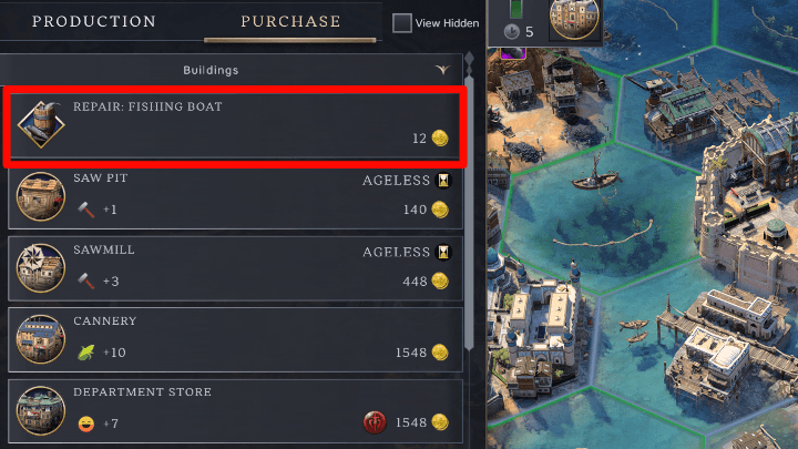 Civ 7 - Repair Buildings