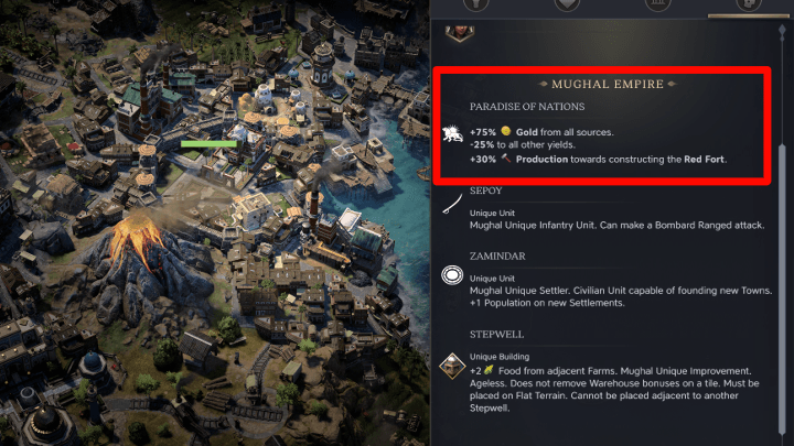 Civ 7 - Mughal Benefits