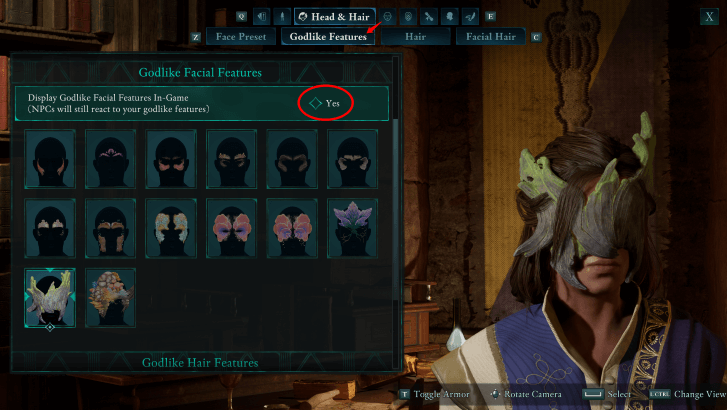 Avowed - Godlike Facial Features Toggle Option