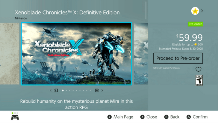 Xenoblade Chronicles X - Release Date eShop