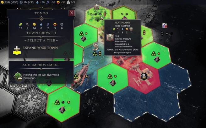 Improving a Treasure Resource tile