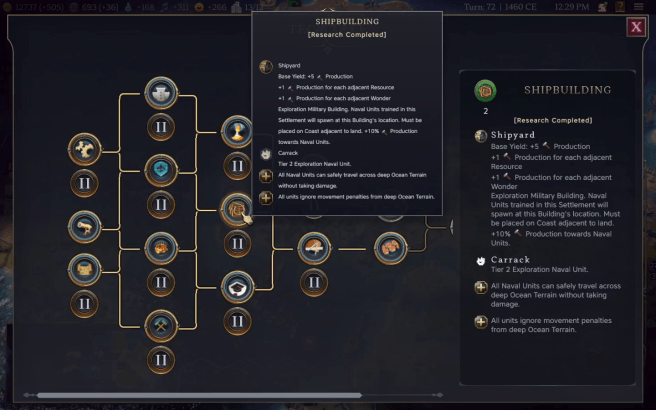 Shipbuilding unlocks