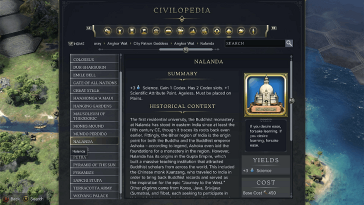 Nalanda Civilopedia Entry