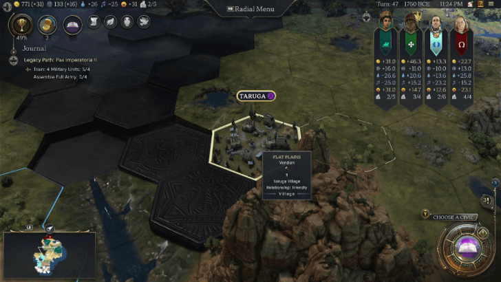 Highlight and Click Their Village on the Map