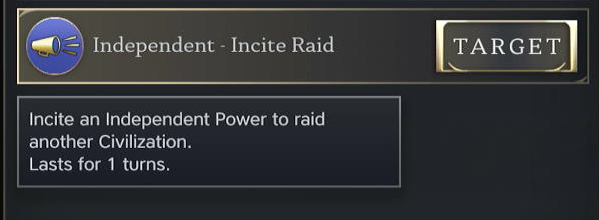 Incite a Raid to Another Civilization