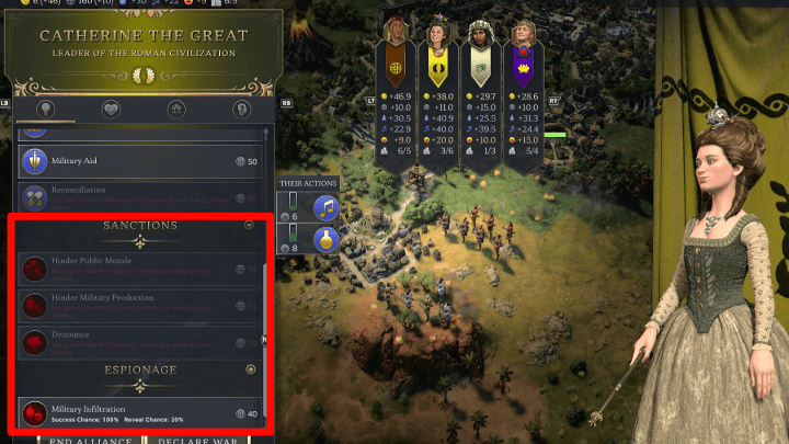 Civ 7 - Sanctions and Espionage