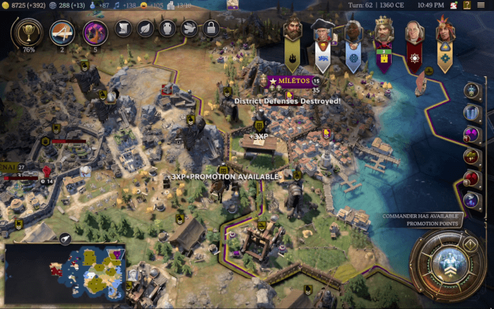 Commanders Earn XP From Participating in Battle