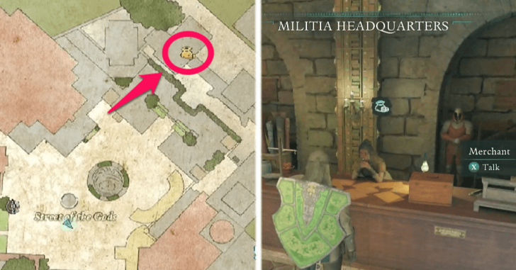 Avowed - Paradisian Military Surplus Location