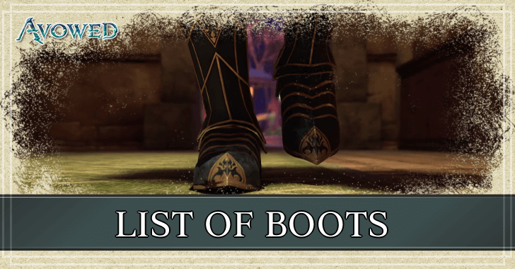 Avowed - List of Boots Guide