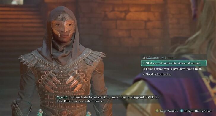 Avowed - Ygwulf Outcomes