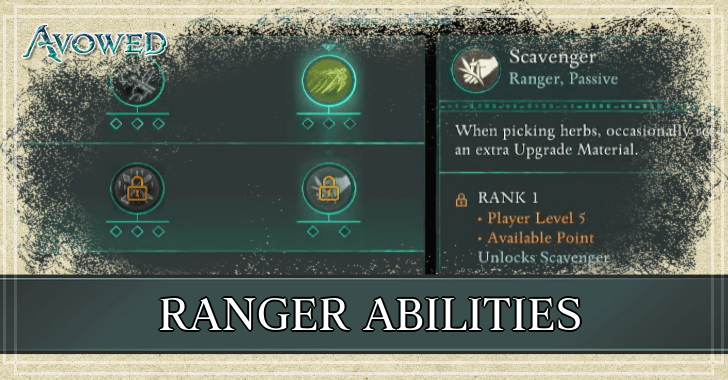 Avowed Ranger Abilities