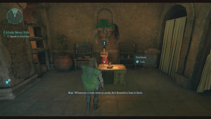 Talk to Guiliana in The Mermaid