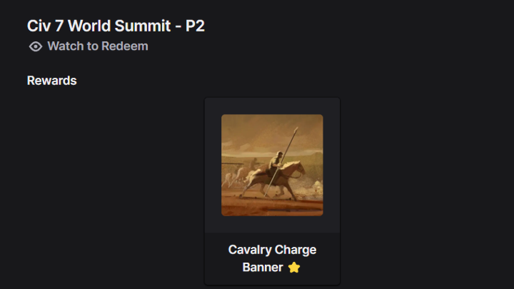 Civ 7 - Cavalry Charge Banner