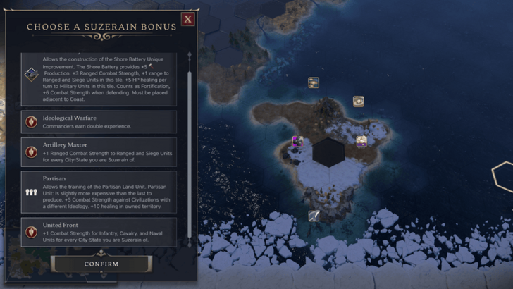 Military City-State Bonuses