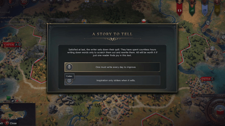 Codex from a Narrative Event