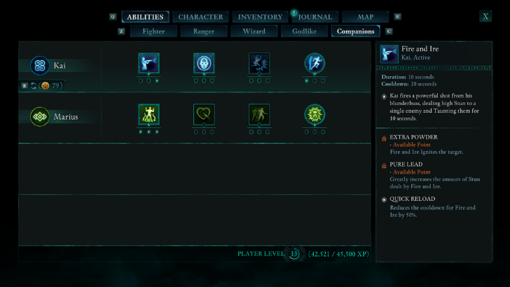 Avowed - Companion Abilities