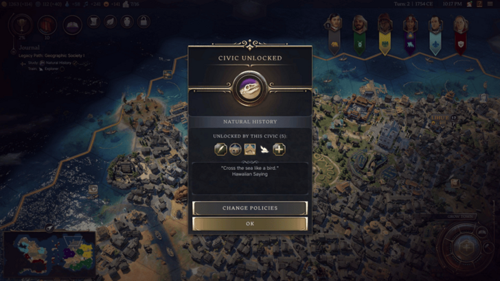 Civ 7 - Natural History Civic