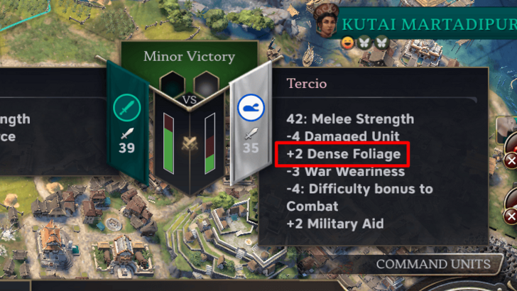 Defensive Terrain Bonuses