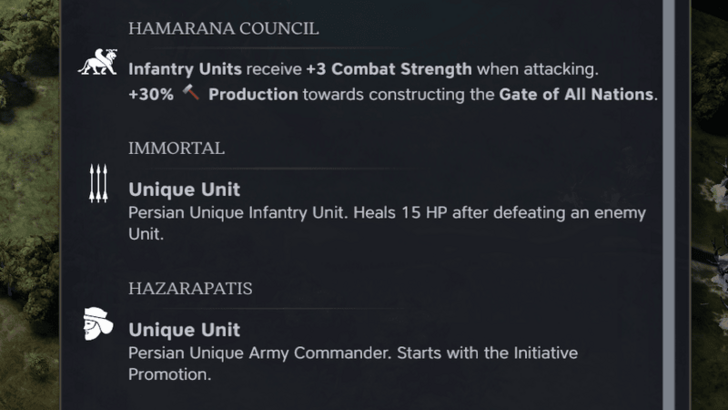 Unit Bonuses