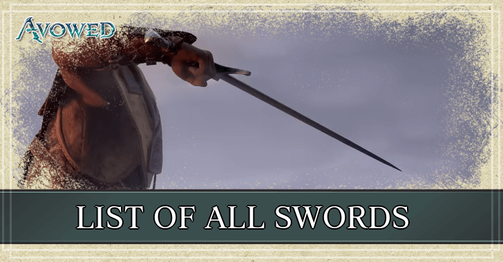 Avowed - List of All Swords
