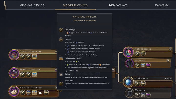 Civ 7 - Natural History Civic