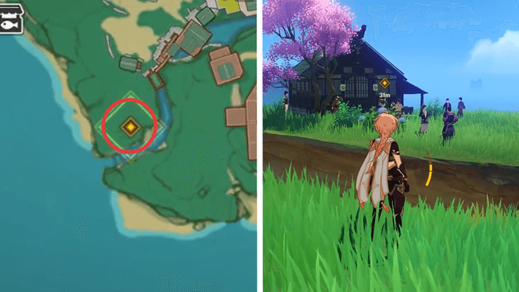 Genshin Impact - Go to the address Miko mentioned