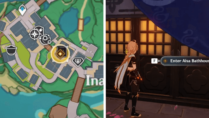 Genshin Impact - Head to the Aisa Bathhouse