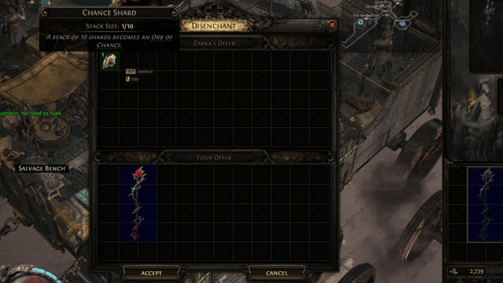 POE 2 - Disenchant for Chance Shards