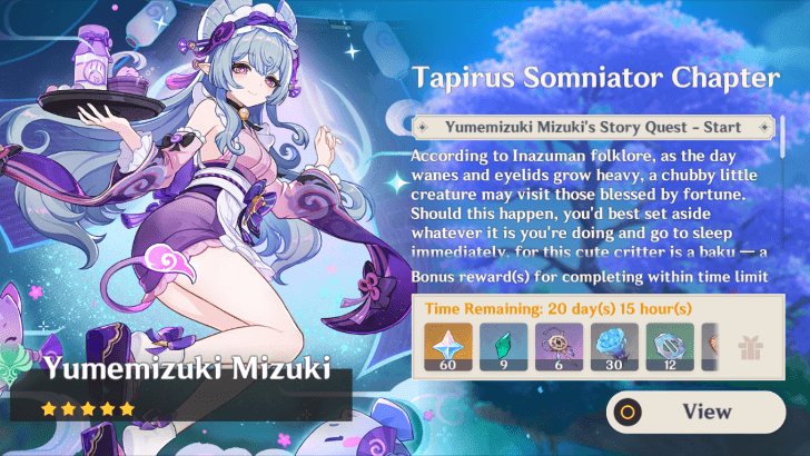 Genshin Impact - Mizuki Story Quest