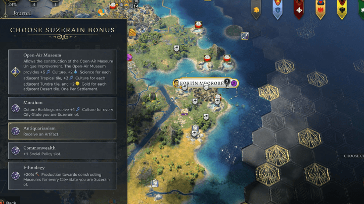 Civ 7 - Artifact Suzerain Bonus