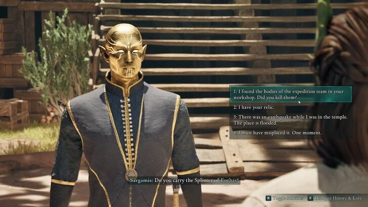 Avowed - Sargamis Choices