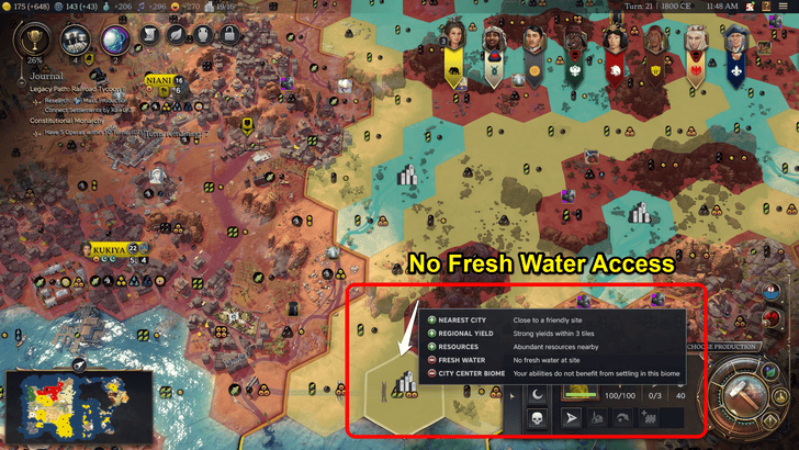 No Fresh Water Access