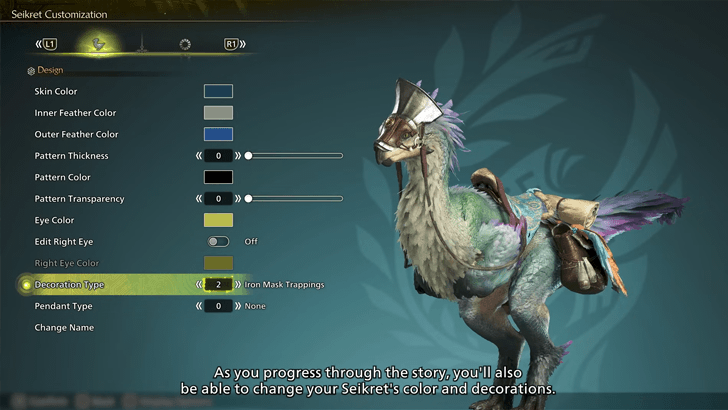 Seikret Customization