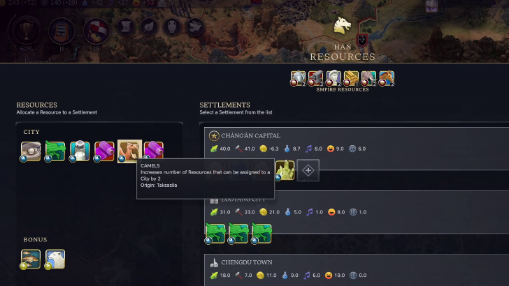 Convert to Cities for Resource Capacity