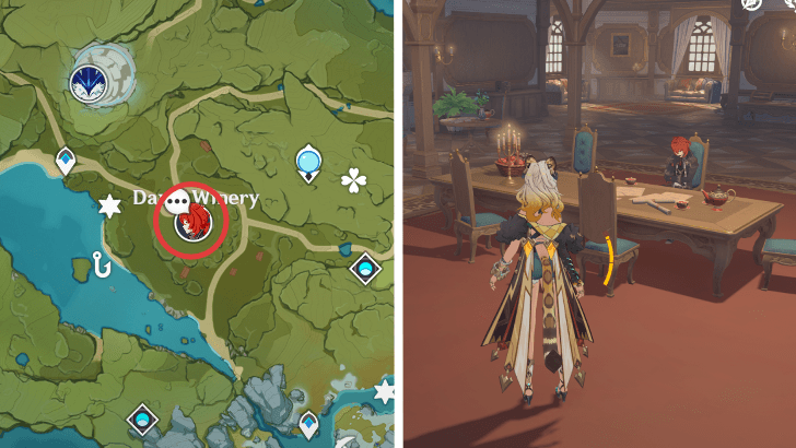 Genshin - Diluc Location