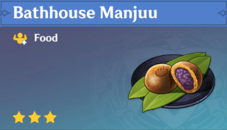 Genshin Impact - How to Get Bathhouse Manjuu and Effects