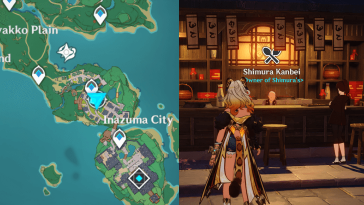 Genshin - Bathhouse Manjuu Recipe Location