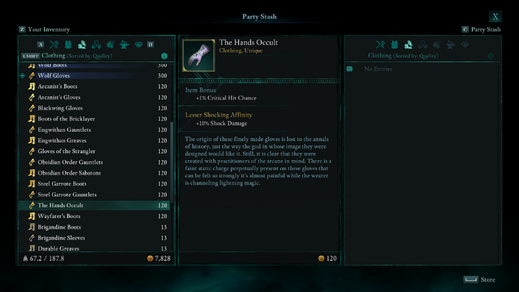 Avowed - Clothing Item Bonus and Enchantment