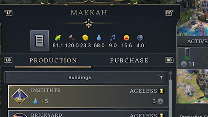 high Production city