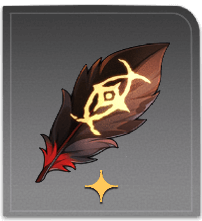 Distinctive Tattered Feather Item