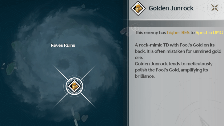 Golden Junrock Locked Behind Reyes Ruins