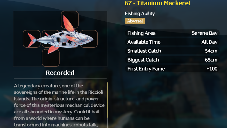 Legendary Fish Entry