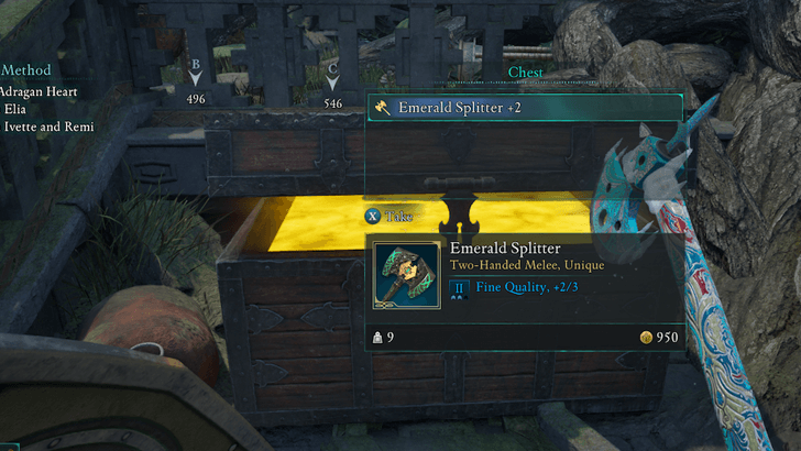 Avowed - Emerald Splitter Location in Emerald Stair