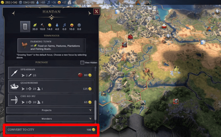 How to Convert Towns to Cities